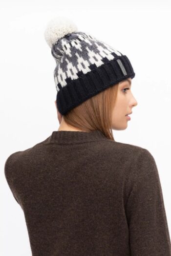 Natural wool hat in vintage style