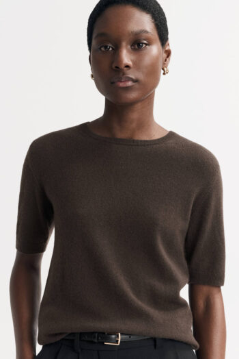 Short Sleeve Crewneck - Shortsleeves - Chocolate | Rizzing up