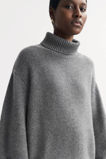 Chunky Turtleneck - Turtlenecks - Grey | Rizzing up