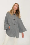 New wool poncho with hoodie DROP
