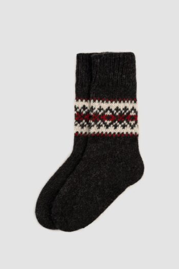 Black woolen socks