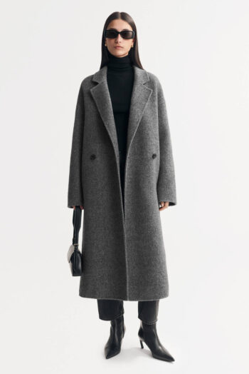 Herringbone Coat - Outerwear - Dark Grey | Rizzing up
