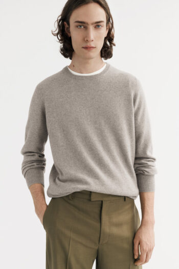 Men's Classic Crewneck - O-Necks - Greige | Rizzing up