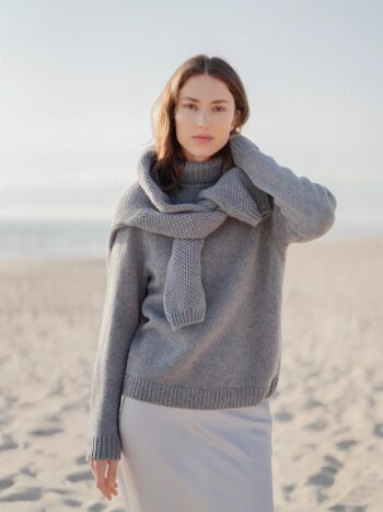 Cashmere and Merino wool turtleneck sweater COLETTE