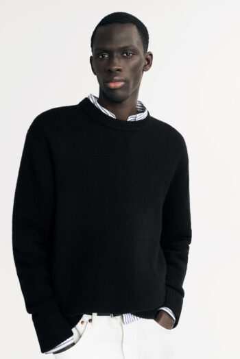 Men&'s Relaxed Fit - O-Necks - Black | Rizzing up