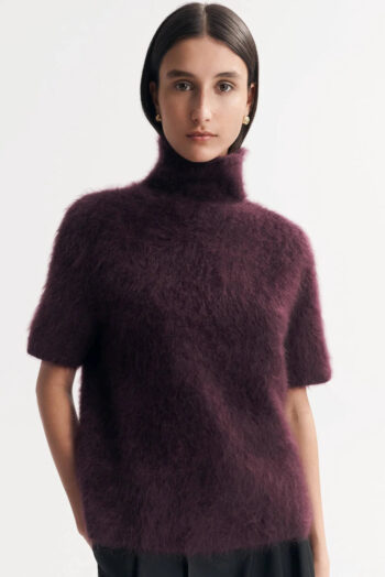 Brushed Turtleneck - Shortsleeves - Mulberry | Rizzing up
