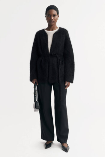 Brushed Cardigan - Cardigans - Black | Rizzing up
