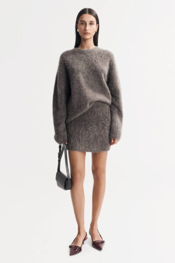 Alpaca Mini Skirt - Skirts - Wood | Rizzing up