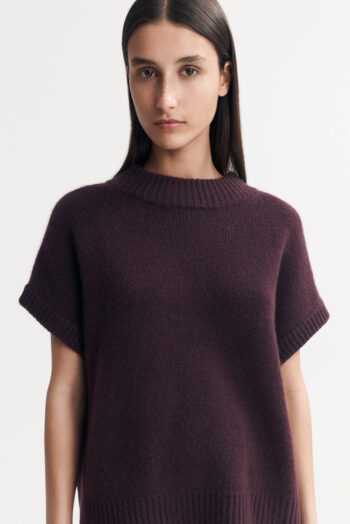 Round Neck Top - Shortsleeves - Mulberry | Rizzing up