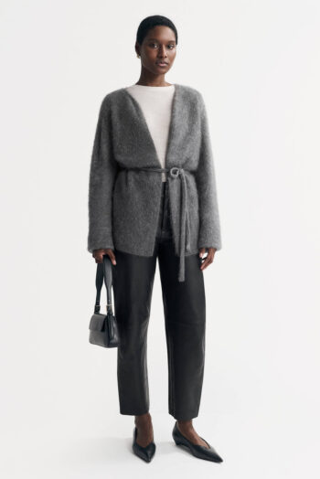 Brushed Cardigan - Cardigans - Grey | Rizzing up