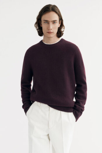 Men&'s Relaxed Fit - O-Necks - Mulberry | Rizzing up