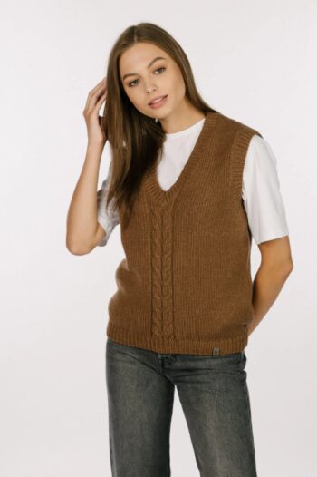 Merino and cashmere wool vest ANNE