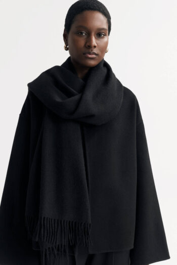 Woven Scarf - Scarves - Black | Rizzing up