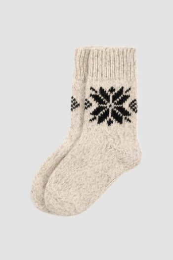 Light gray woolen socks