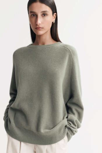 Boyfriend Crewneck - O-Necks - Sage Green | Rizzing up