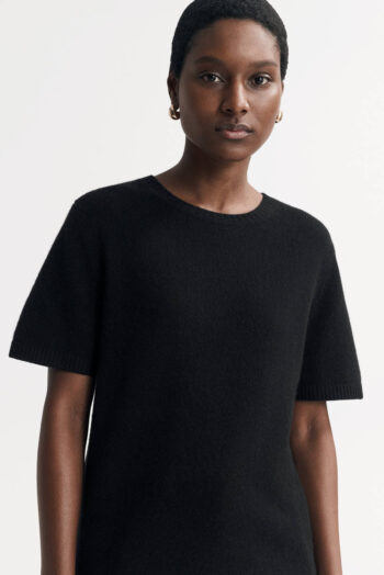 Oversized T-shirt - Shortsleeves - Black | Rizzing up