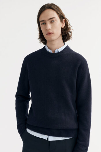 Men&'s Relaxed Fit - O-Necks - Navy | Rizzing up