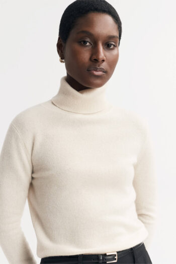 Plain Turtleneck - Turtlenecks - Feather White | Rizzing up