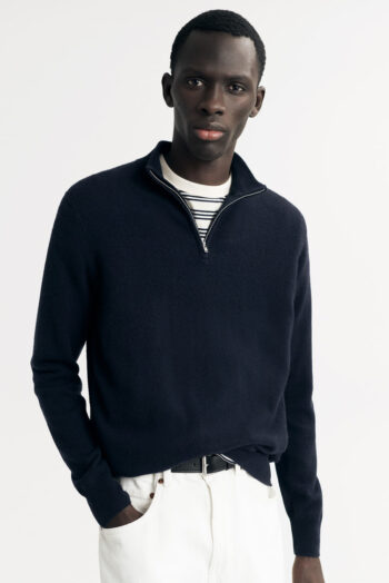 Men&'s Half Zip - Zipper - Navy | Rizzing up