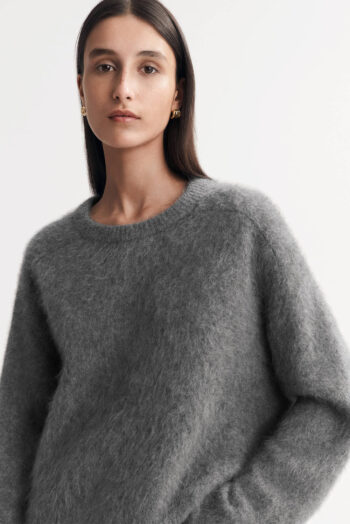 Brushed Crewneck - O-Necks - Grey | Rizzing up