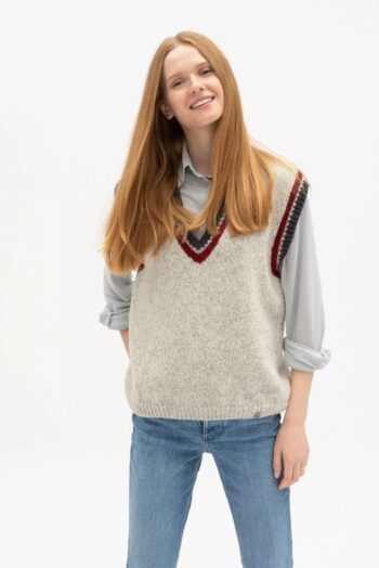 Norwegian wool sweater vest RUTH