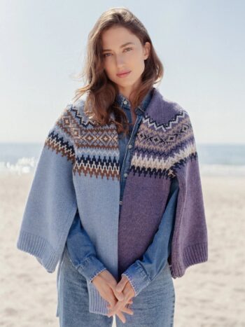 Cashmere and Merino Wool Sweater with Icelandic Motifs JURGA