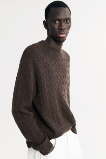 Men&'s Cable Knit - Cable Knits - Chocolate | Rizzing up