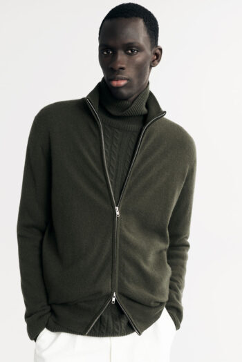 Men&'s Full Zip - Zipper - Hunter Green | Rizzing up