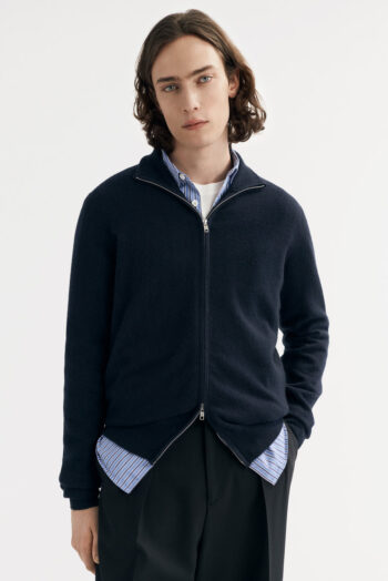 Men&'s Full Zip - Zipper - Navy | Rizzing up