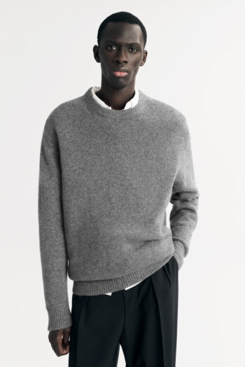Men&'s Relaxed Fit - O-Necks - Grey | Rizzing up