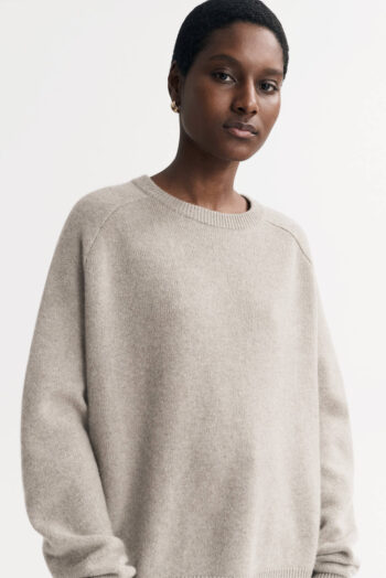 Boyfriend Crewneck - O-Necks - Greige | Rizzing up