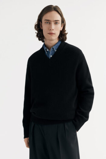 Men&'s V-neck - V-Necks - Black | Rizzing up