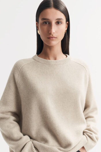 Boyfriend Crewneck - O-Necks - Natural Sand | Rizzing up
