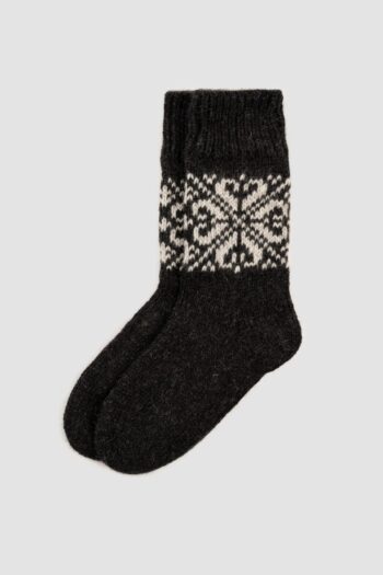 Black woolen socks