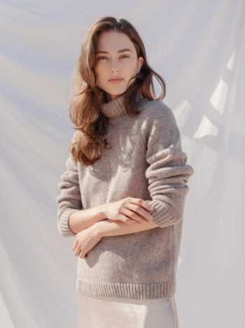 Cashmere and Merino wool turtleneck sweater COLETTE