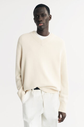 Men&'s V-neck - V-Necks - Feather White | Rizzing up