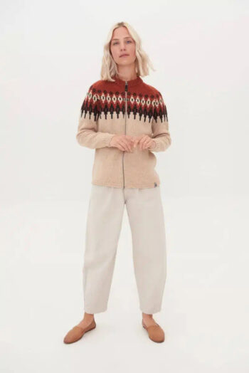 Natural merino wool sweater FABI