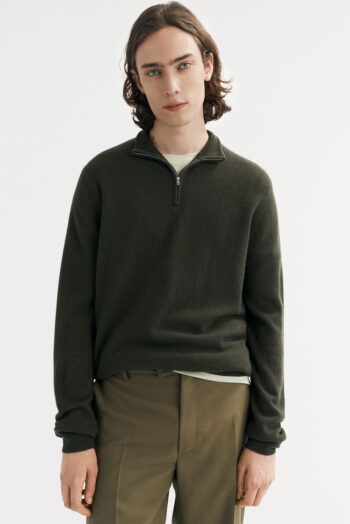 Men&'s Half Zip - Zipper - Hunter Green | Rizzing up