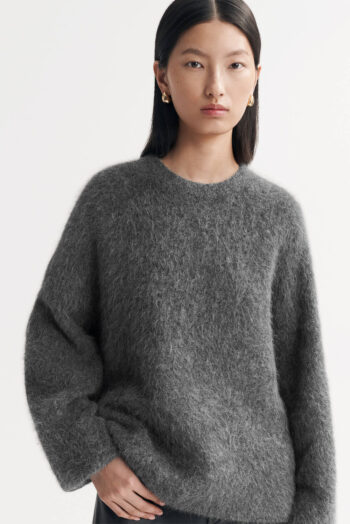 Alpaca Crewneck - O-Necks - Grey | Rizzing up