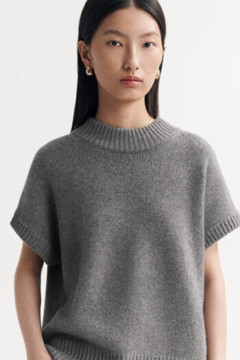 Round Neck Top - Shortsleeves - Grey | Rizzing up