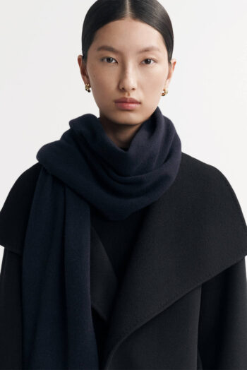 Knitted Scarf - Scarves - Navy | Rizzing up
