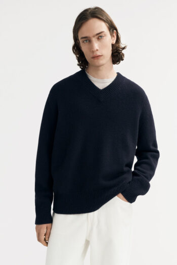Men&'s V-neck - V-Necks - Navy | Rizzing up