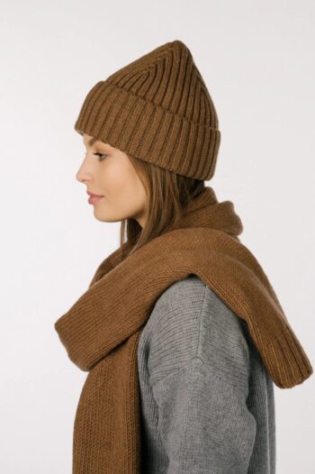 Merino & cashmere wool scarf